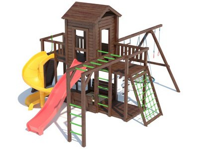 Детский игровой комплекс с горкой серия С2 модель 5