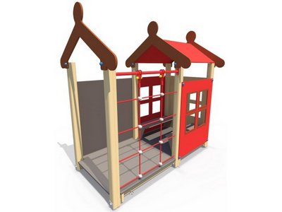 Деревянный домик для детей Домик-беседка ДИФ 01110