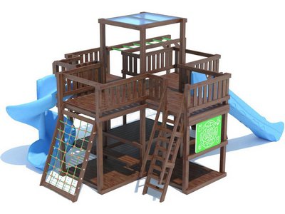 Детский игровой комплекс для улицы серия F модель 1