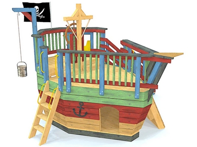 Игровой комплекс TORUDA WOOD Пиратский корабль Багровый рейдер