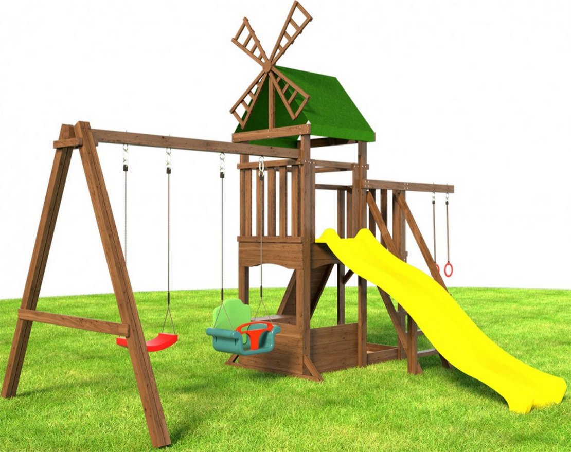 Детская игровая площадка Мулен с домиком