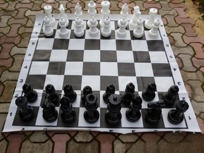 Комплект шахматных фигур до 29 см без поля